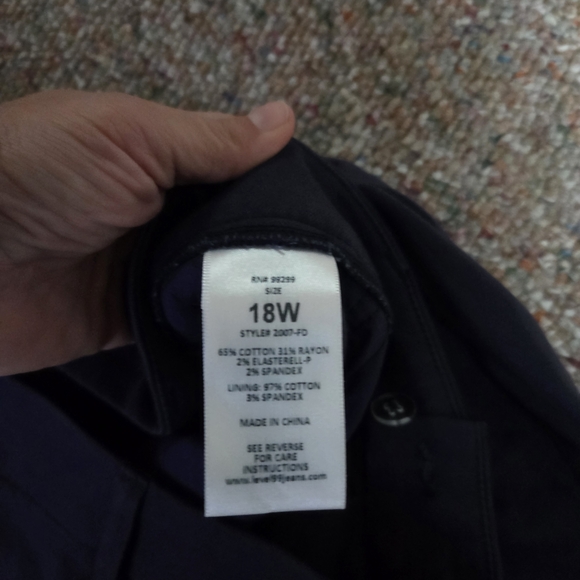 Level 99 Plus Navy Slacks - Picture 3 of 3